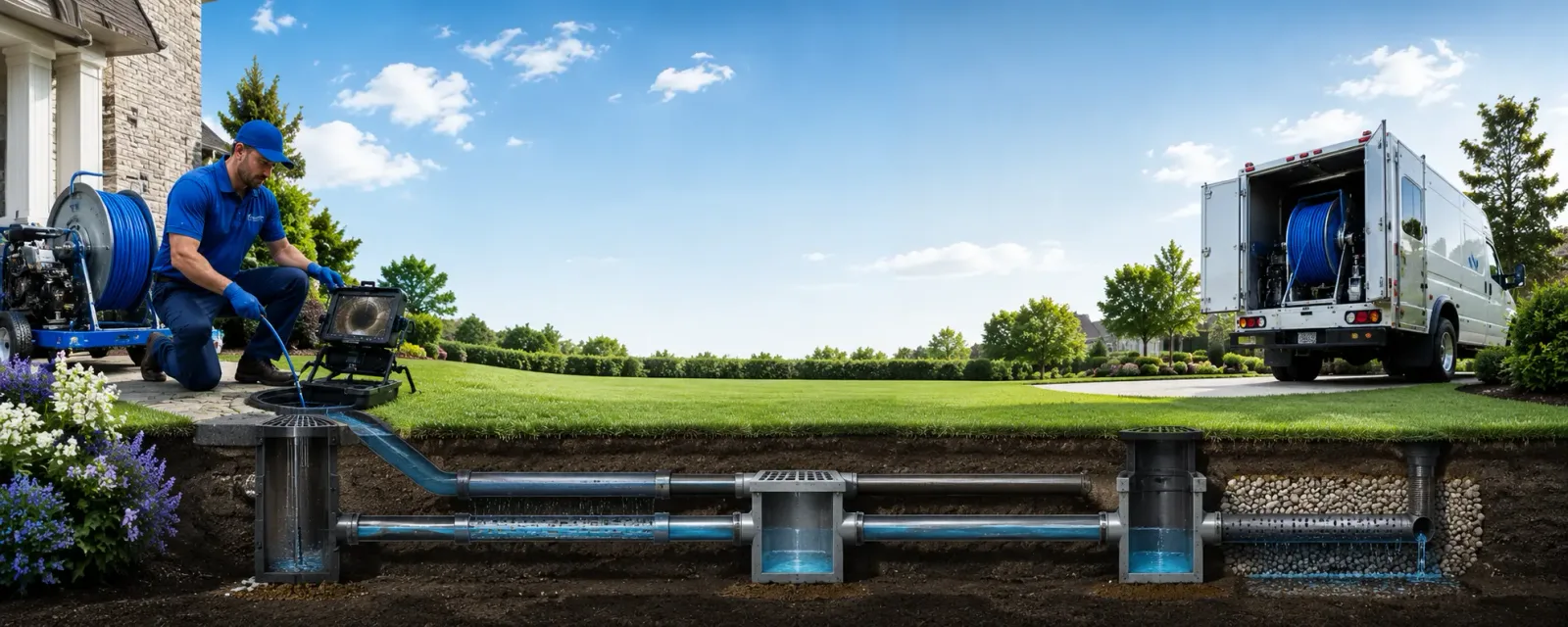 Outdoor drain cleaning information for Louin, MS